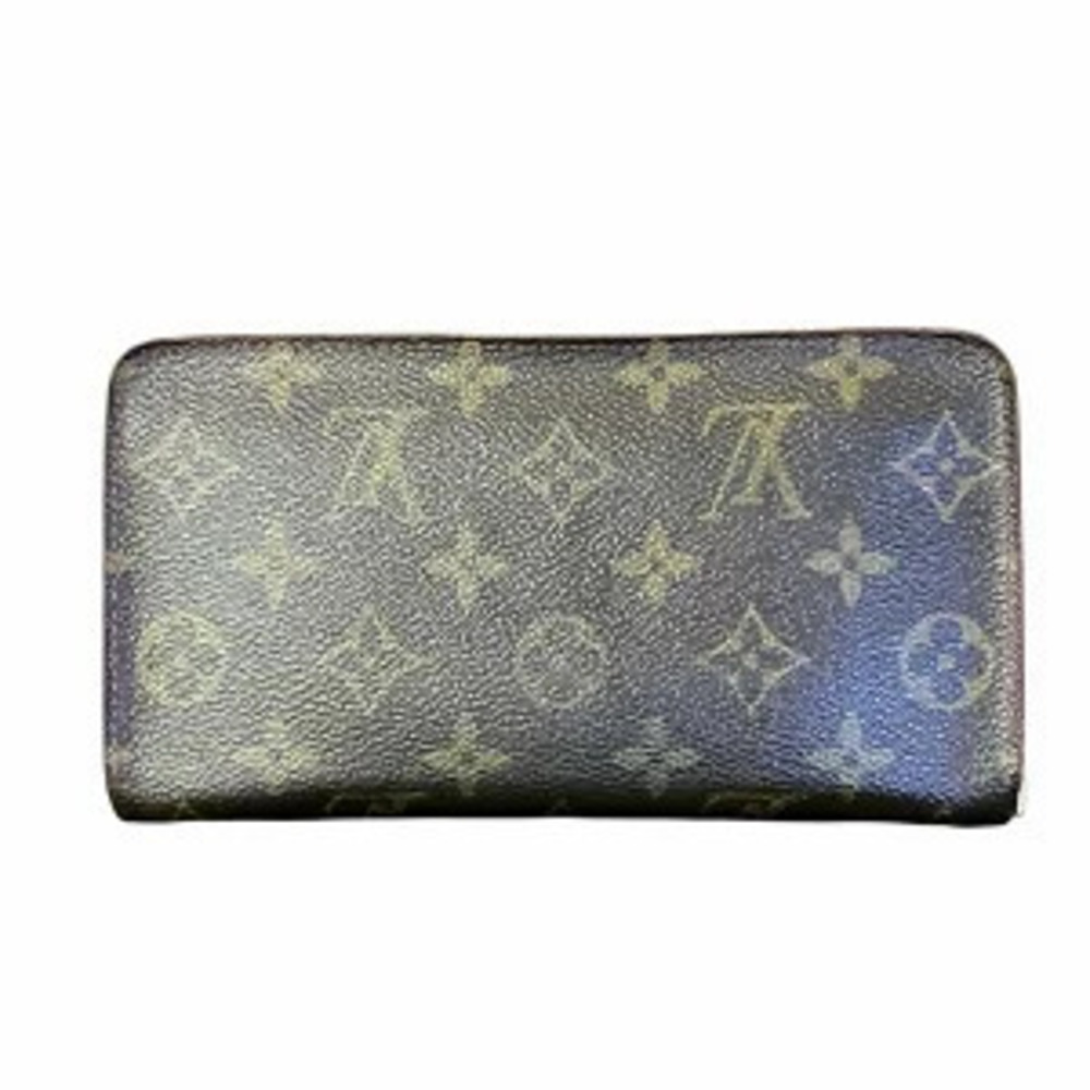 Louis Vuitton Wallet Canvas Monogram Portemonnaie Long Zip Brown